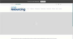 Desktop Screenshot of oneresourcing.com