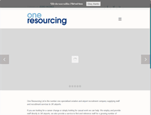 Tablet Screenshot of oneresourcing.com